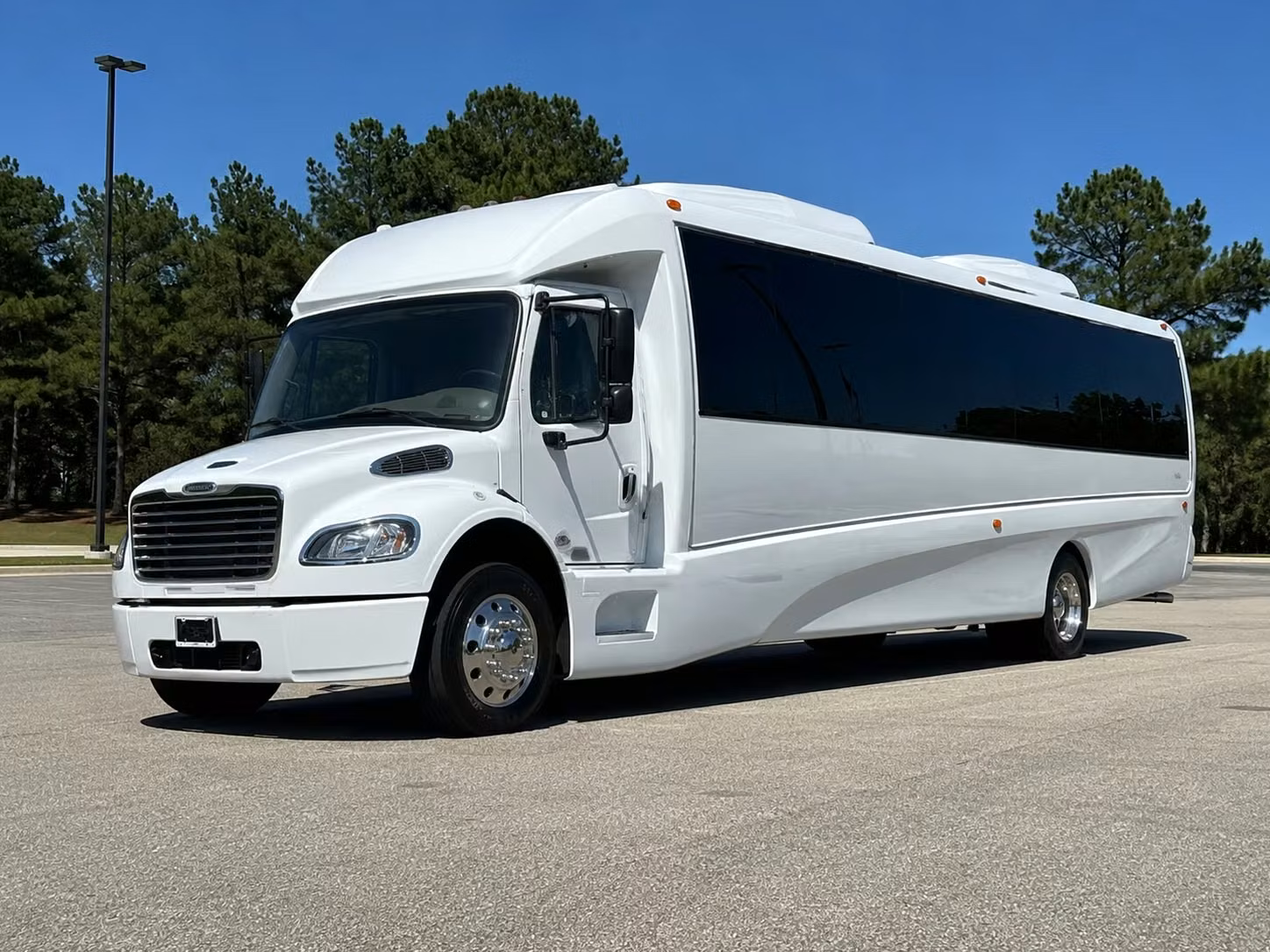coachbuspearland com is the easiest way to book a party bus to cynthia woods mitchell pavilion